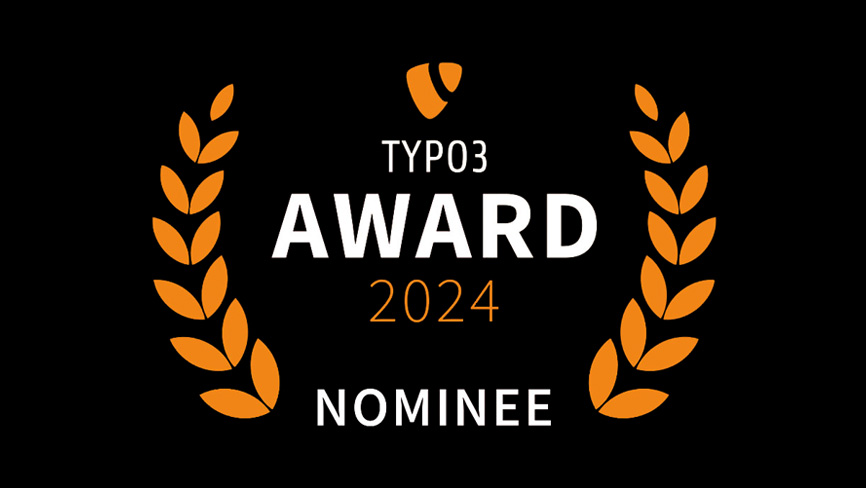 Headerbild zur TYPO3 Award Nominierung